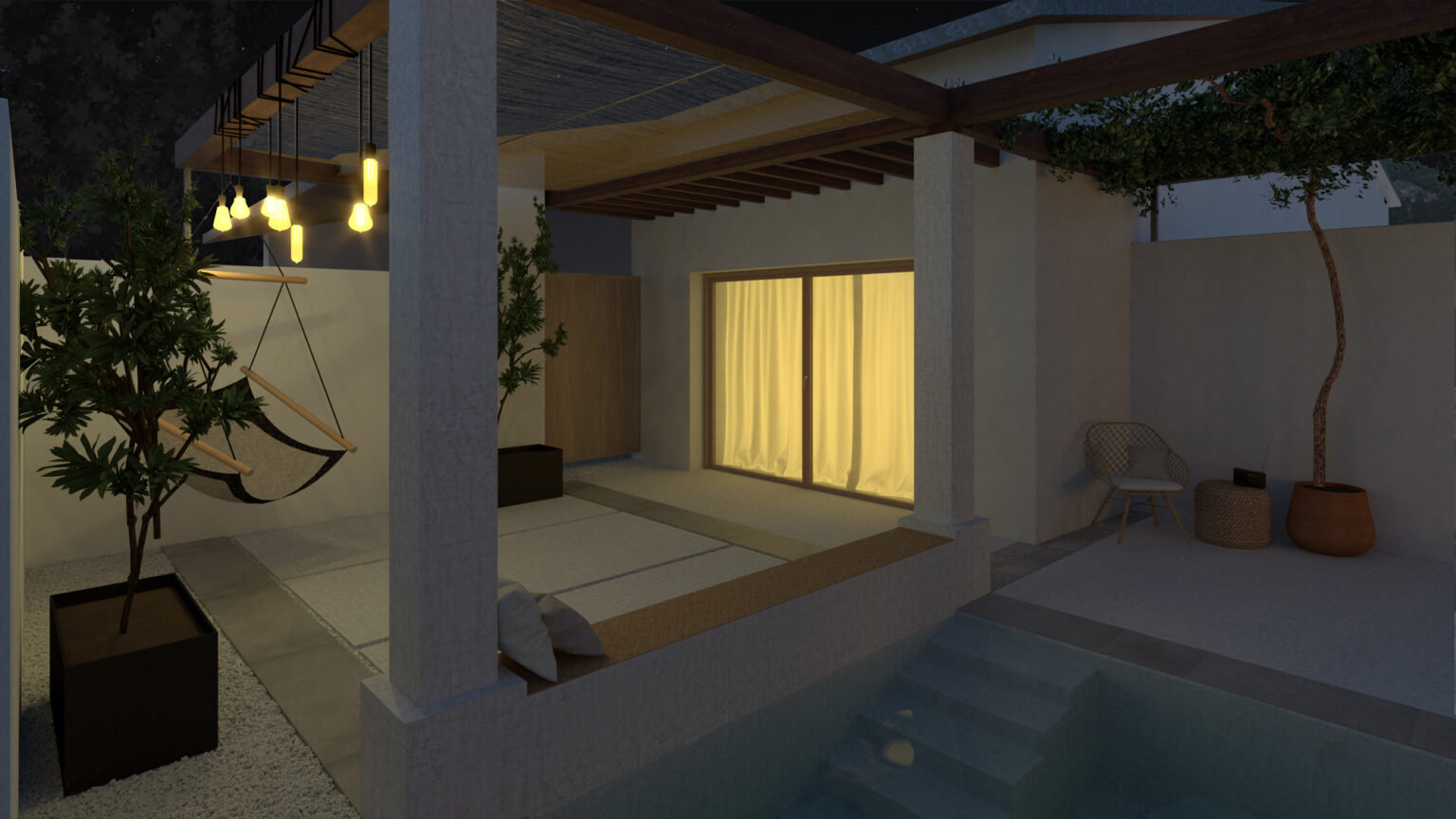 Aménagement d'un patio
