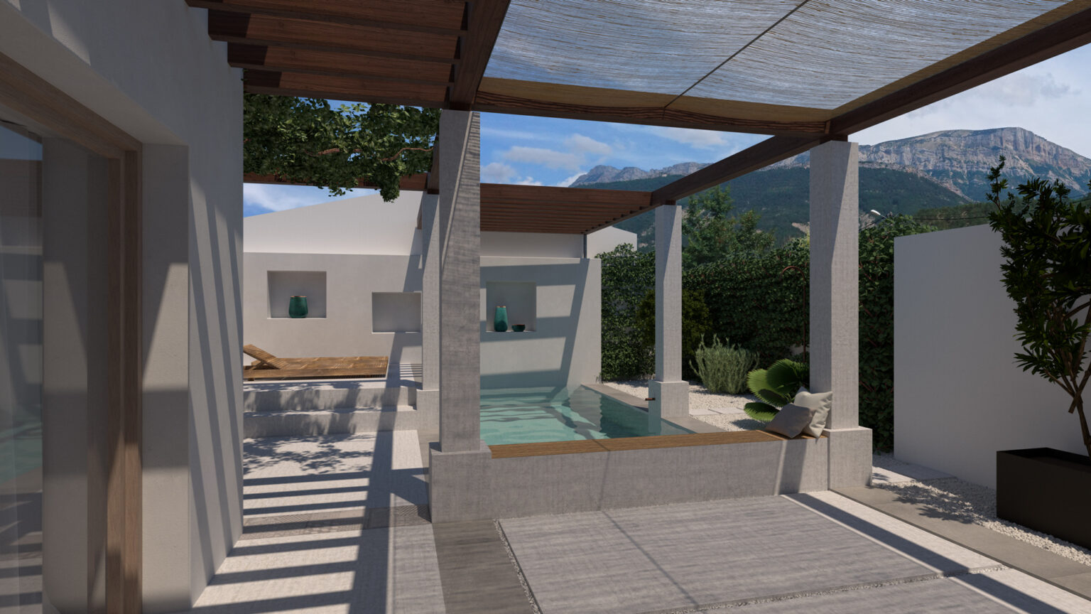 Aménagement d'un patio