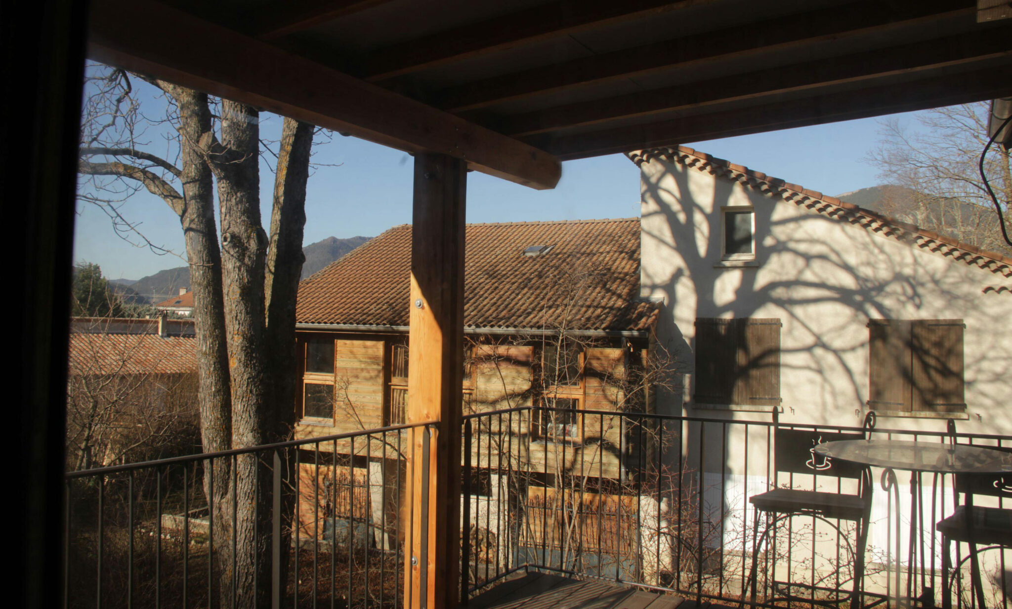 Extension d'une maison dans une grange
