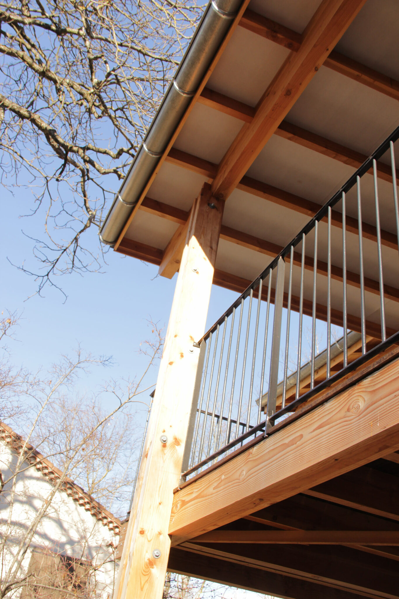Extension d'une maison dans une grange