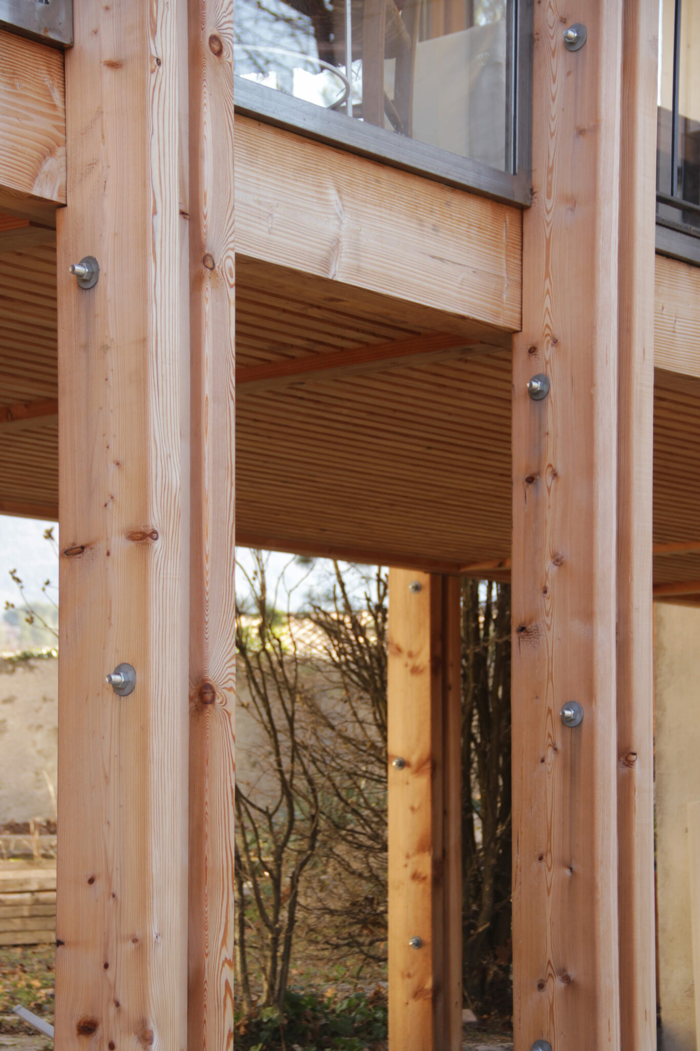 Extension d'une maison dans une grange