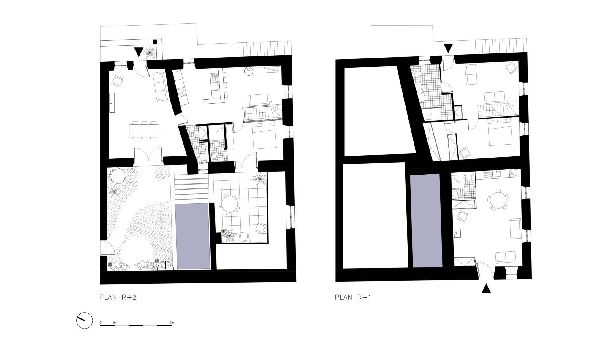 Rénovation d'une maison de village et création d'une terrasse tropézienne