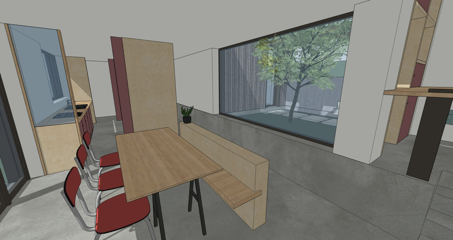 Construction d'une maison dans une pente