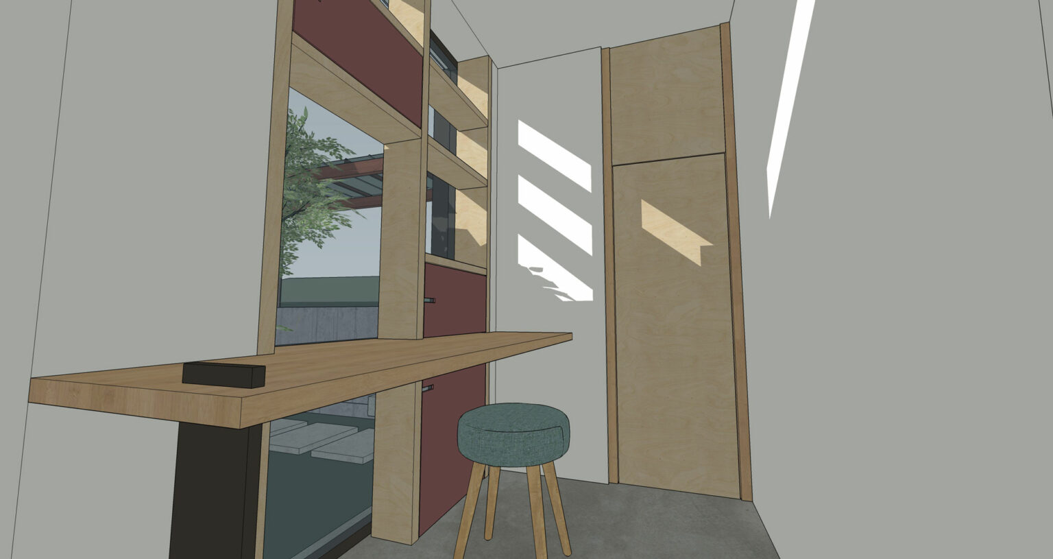 Construction d'une maison dans une pente
