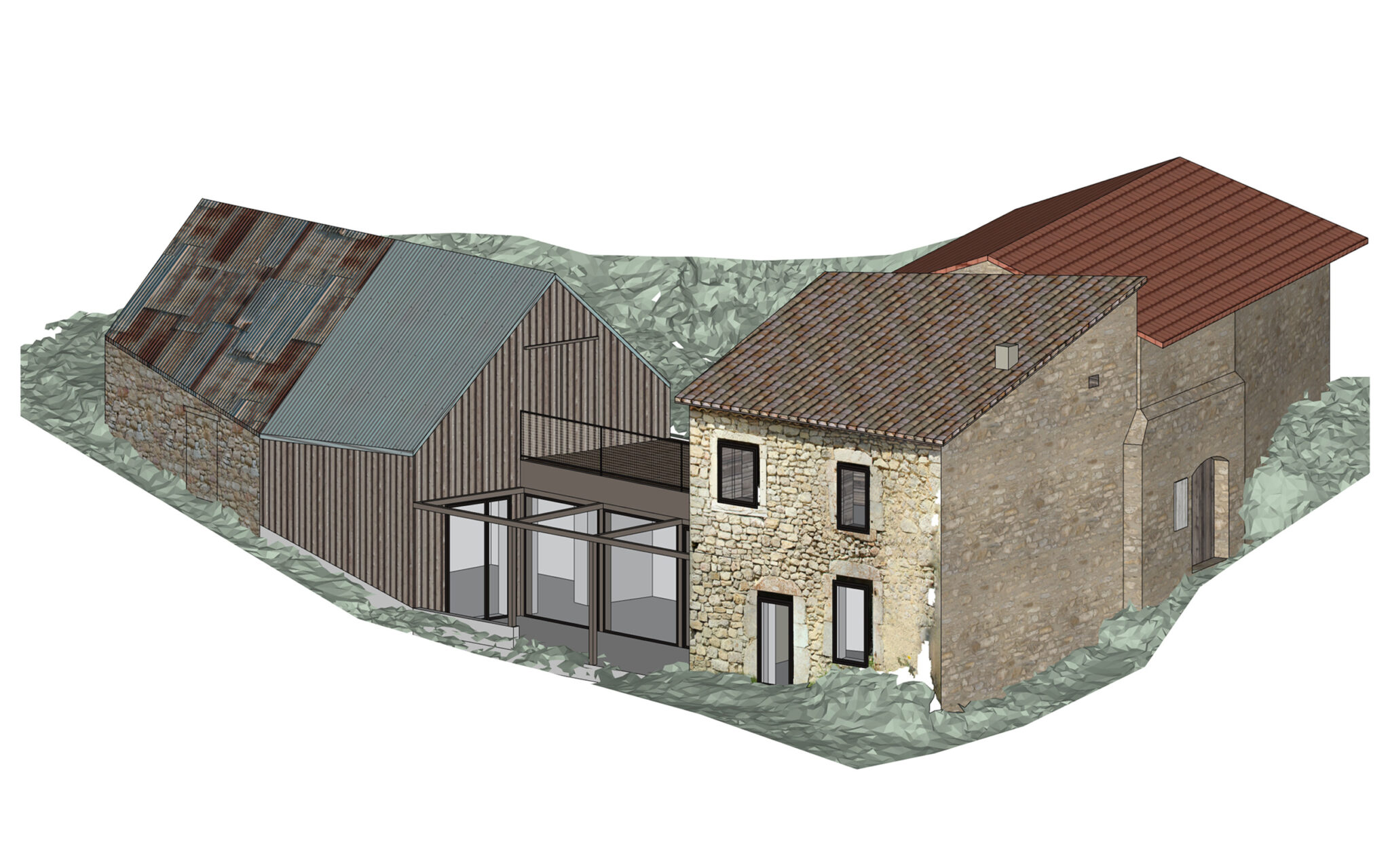 Extension et rénovation d'une maison de village