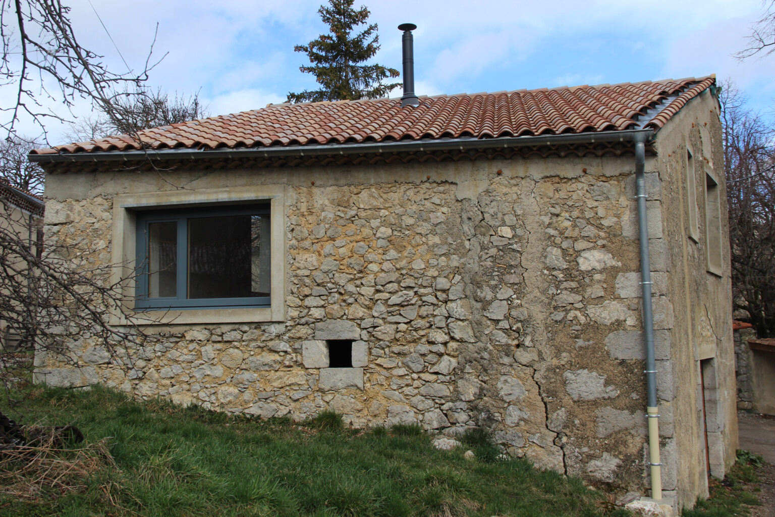 Réhabilitation d'une grange en maison