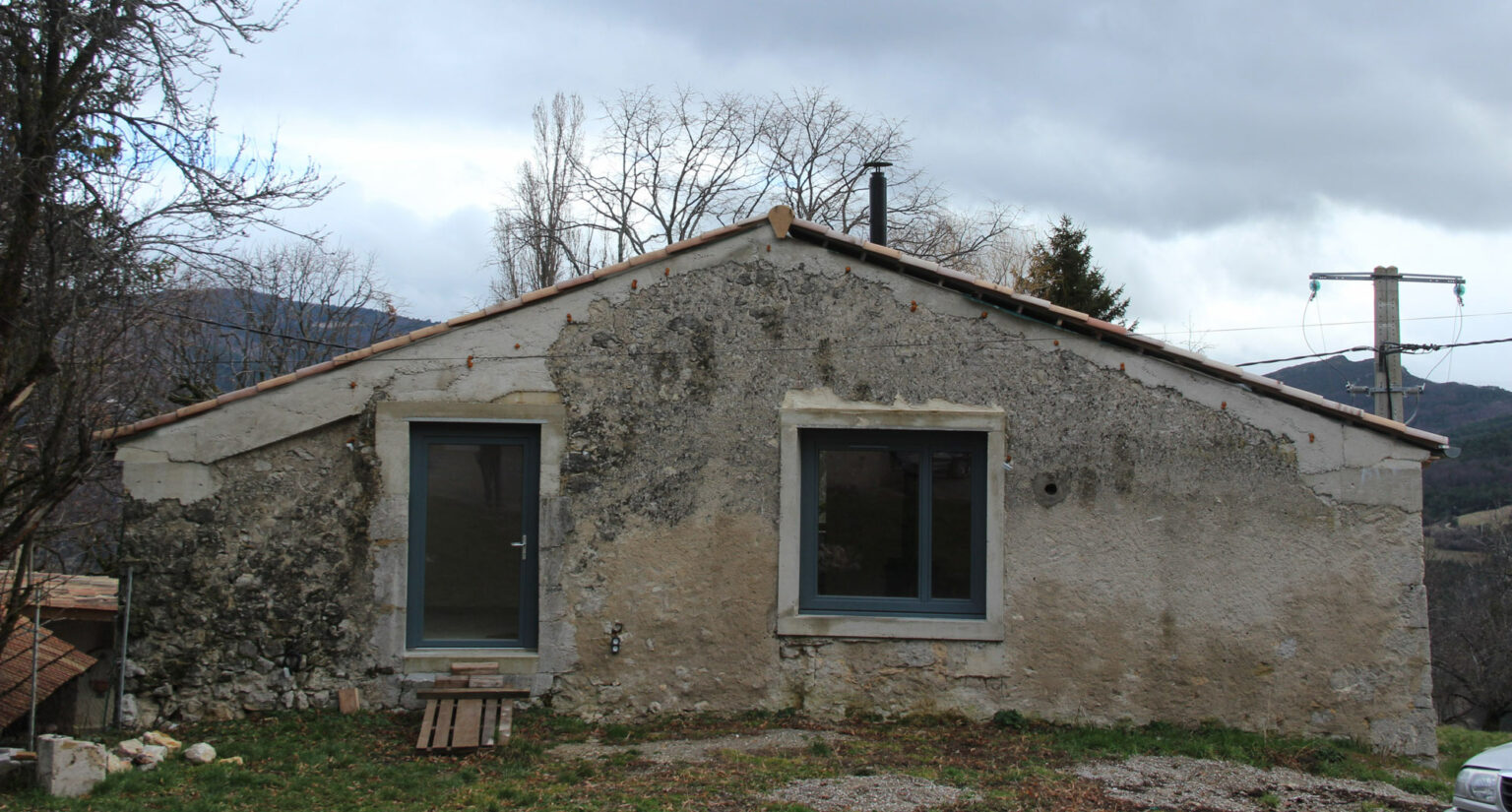 Réhabilitation d'une grange en maison